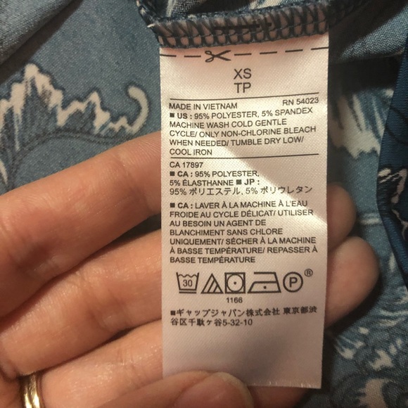 Banana Republic Turquoise Floral Blouse - Picture 8 of 8